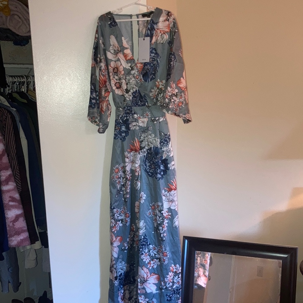 Floral, silk jumper
